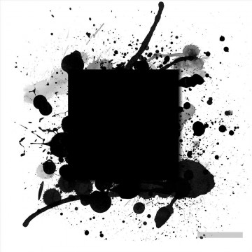Points noirs et blancs Peinture à l'huile